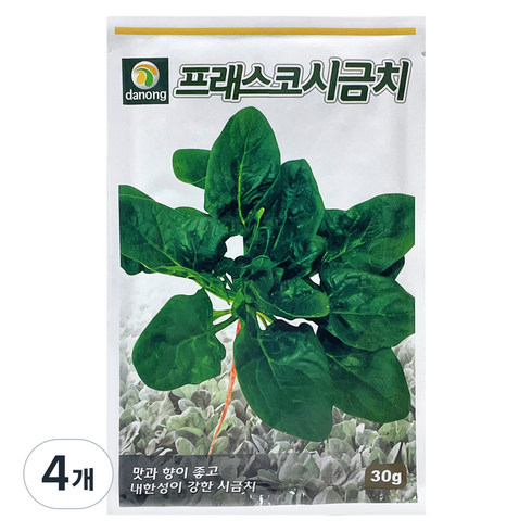 다농 프래스코 시금치 씨앗 30g, 4개