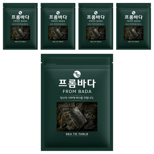 프롬바다 완도 자른 다시마, 100g, 5개
