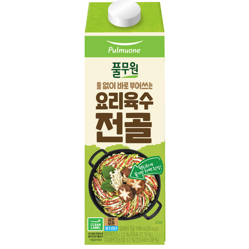 풀무원 요리육수 전골, 1L, 1개