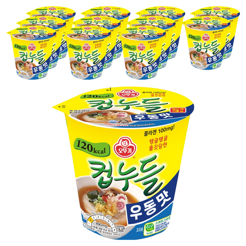 오뚜기 컵누들 우동맛 38.1g, 12개
