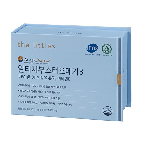 더리틀스 알티지부스터 EPA DHA 알티지 오메가3 rTG, 120정, 1개