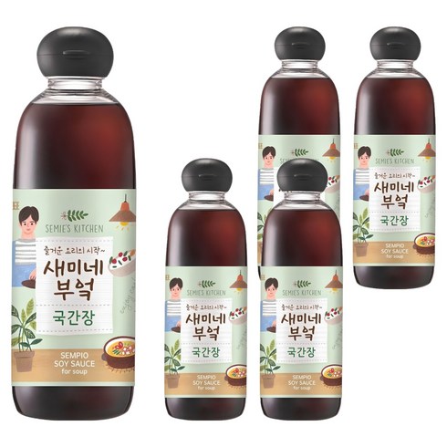 새미네부엌 국간장, 830ml, 5개