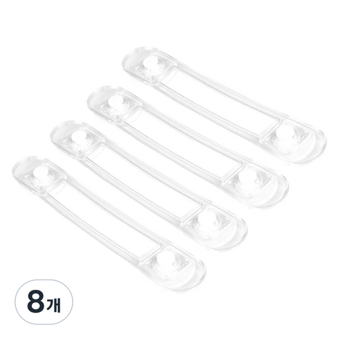 다용도 잠금장치 18cm, 투명, 8개