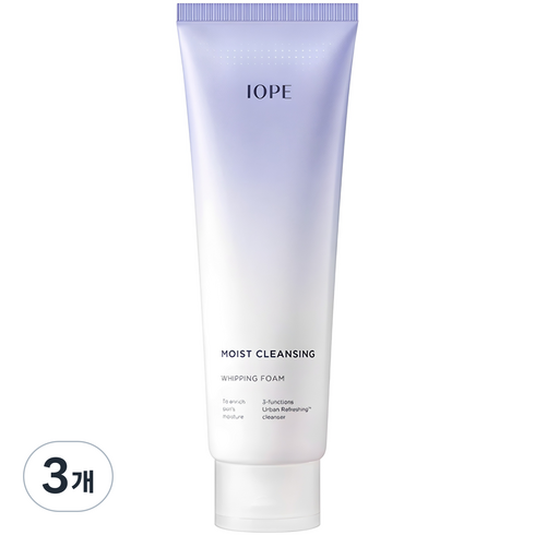 아이오페 모이스트 클렌징 휘핑 폼, 180ml, 3개