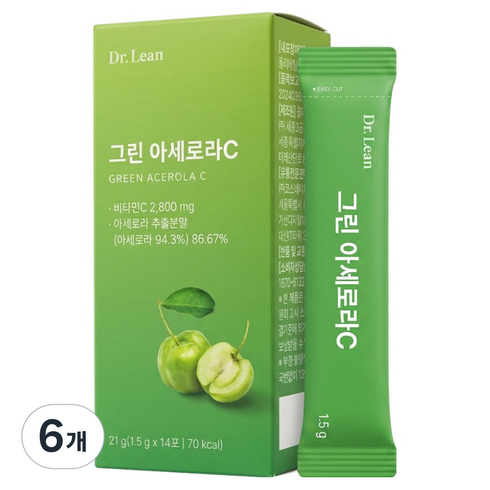 닥터린 그린 아세로라C 14p, 6개, 21g