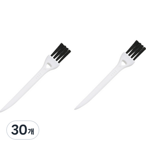 동그란주먹 면도기 틈새먼지 미니청소솔 브러시 화이트 + 블랙, 1개입, 30개