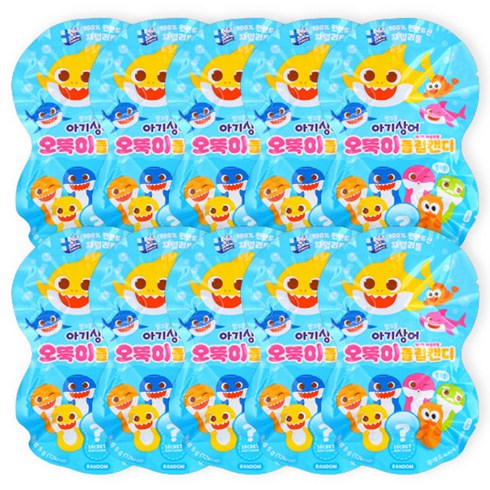 태양생활건강 핑크퐁 아기상어 오뚝이 플립캔디 랜덤발송, 자일리톨, 10개, 100g