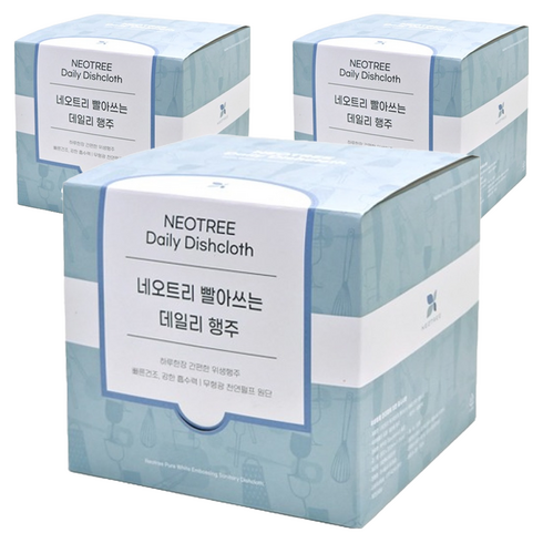 네오트리 빨아쓰는 데일리 위생행주, 50개입, 3개