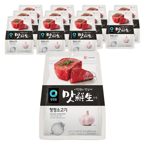 맛선생 청정소고기, 250g, 12개