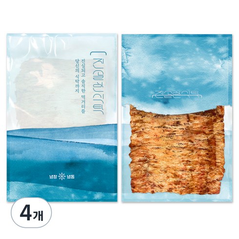 진솔한식탁 두꺼운 맥반석 오징어, 200g, 4개