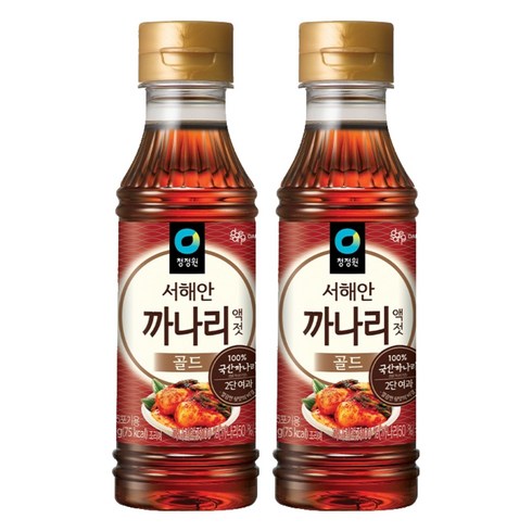 청정원 까나리 액젓 골드, 250g, 2개