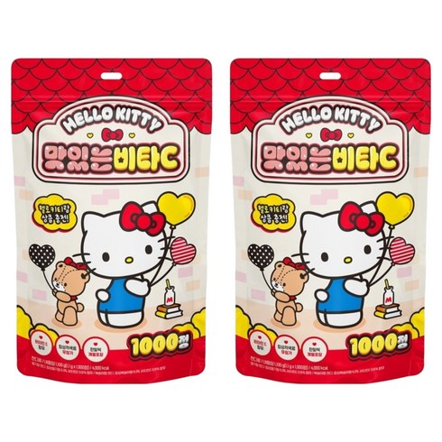 아텍스 헬로키티 맛있는 비타C 1000정, 1.1kg, 2개