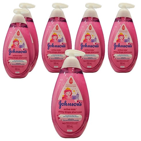 존슨즈베이비 엑티브 키즈 샤이니 샴푸, 6개, 500ml