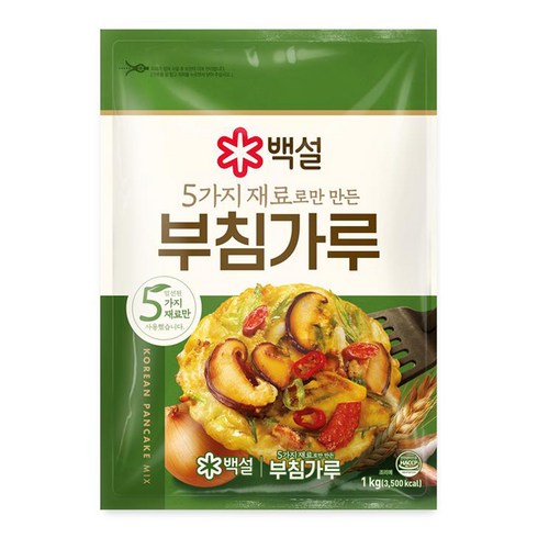 백설 5가지 재료로만 만든 부침가루, 1kg, 1개