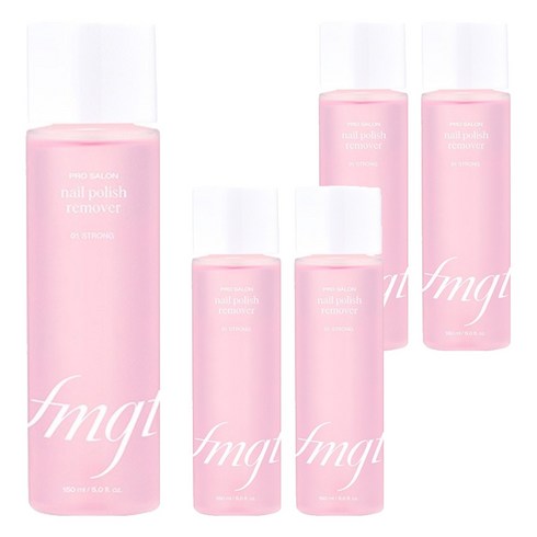 fmgt 프로 살롱 네일 리무버 스트롱, 150ml, 5개