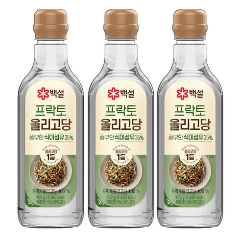백설 올리고당, 700g, 3개