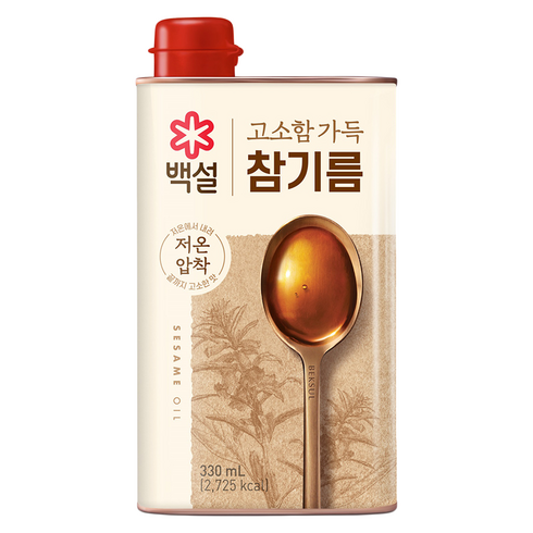백설 고소함 가득 참기름, 330ml, 1개