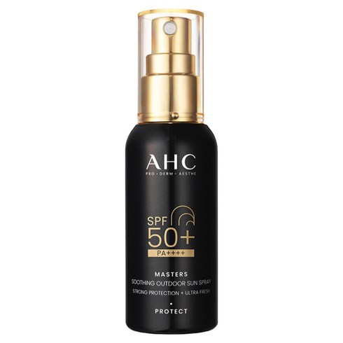 AHC 마스터즈 수딩 아웃도어 선스프레이 SPF50+ PA++++, 55ml, 1개