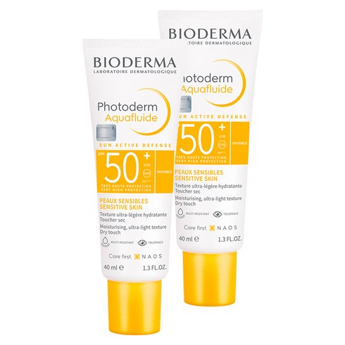 바이오더마 포토덤 아쿠아 플루이드 선크림 SPF50+ PA++++, 40ml, 2개