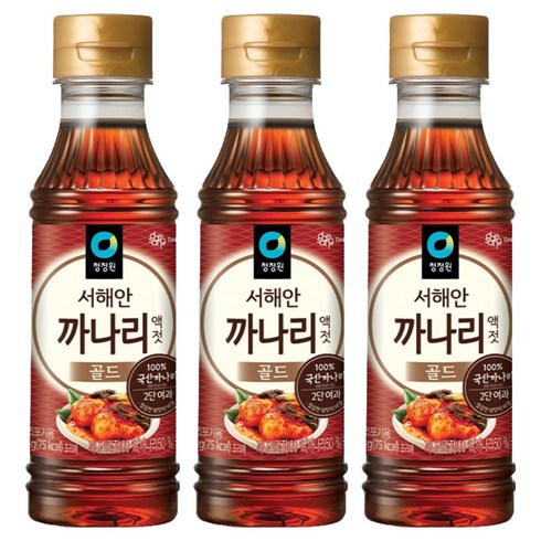 청정원 까나리 액젓 골드, 250g, 3개