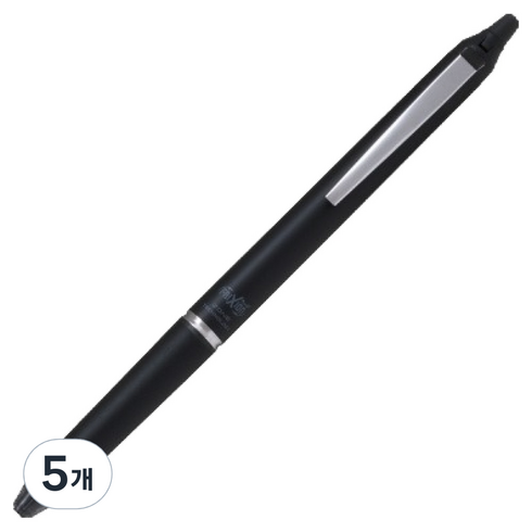 파이롯트 프릭션 볼 노크 존 볼펜 0.7mm, 올타임 블랙, 5개