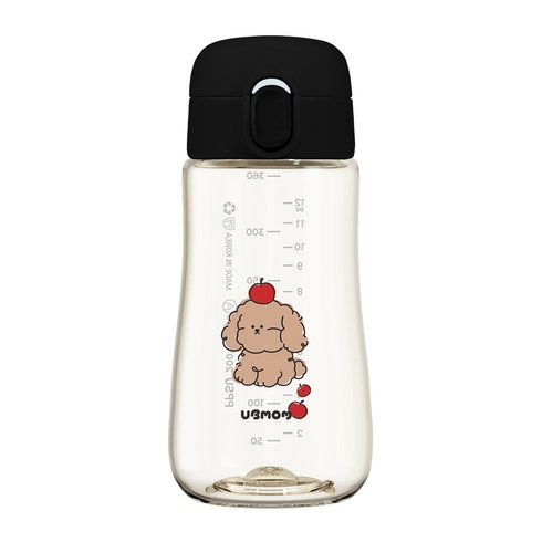 유비맘 유아 PPSU 세이프티 빨대컵 몽이, 360ml, 1개