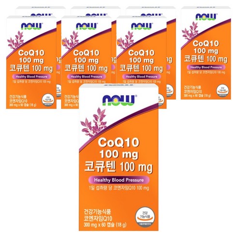 나우푸드 코큐텐 100mg 18g, 60정, 8개