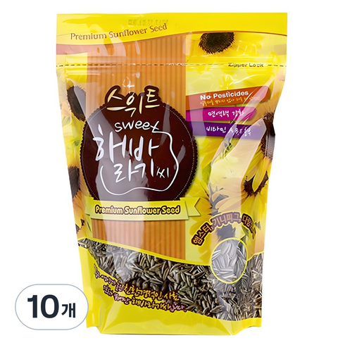 스위트 해바라기씨 햄스터 사료, 500g, 10개