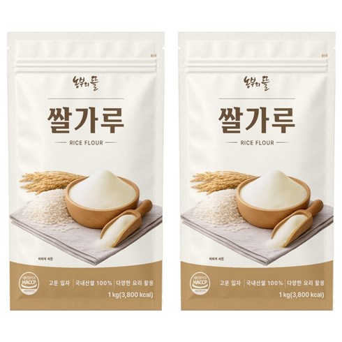 농부의뜰 쌀가루, 1kg, 2개