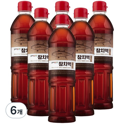 곰곰 참치액 골드, 900ml, 6개