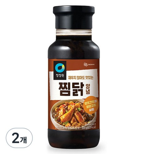 청정원 찜닭 양념, 500g, 2개