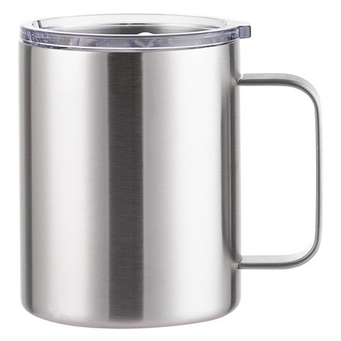 워터하마 비비드 텀블러 머그컵 360ml, 실버, 1개