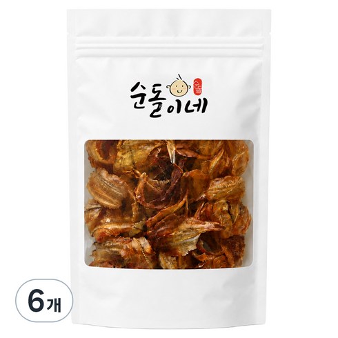 순돌이네 구운 정어리포, 200g, 6개