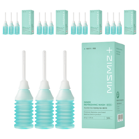미스미즈 이너 리프레싱 워시 베이직 질세정기 여성청결제 3개입, 150g, 5개