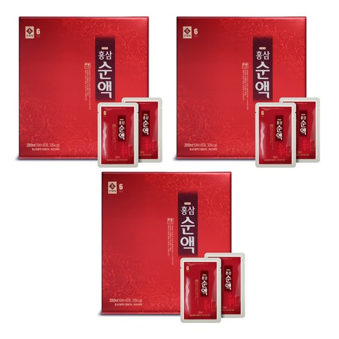 천제명홍삼 홍삼 순액 60포 + 쇼핑백, 50ml, 3개
