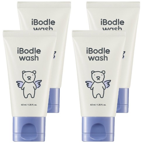 아이보들 페이스 바디워시 그린플로랄향, 4개, 40ml