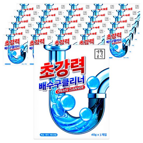 생활공식 배수구 클리너, 40g, 40개