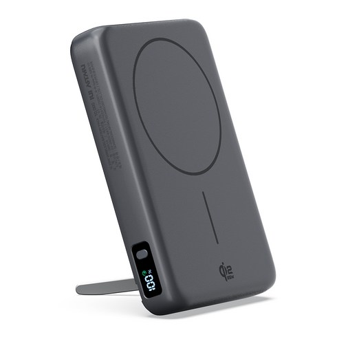 아트뮤 Qi2 25W 맥세이프 초고속 무선 보조배터리 10000mAh, 그레이, QB610