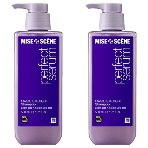 미쟝센 퍼펙트 매직 스트레이트 세럼 샴푸, 530ml, 2개