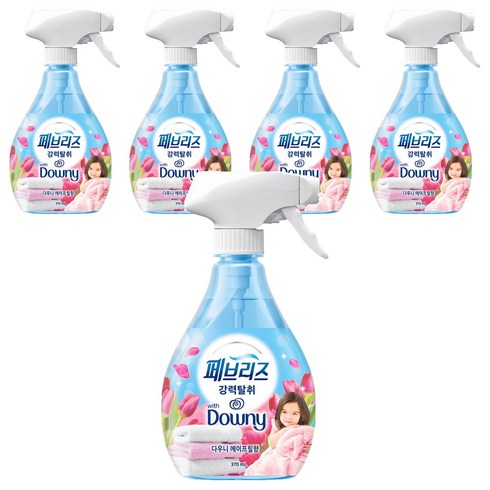 페브리즈 섬유탈취제 다우니 에이프릴향 본품, 370ml, 5개