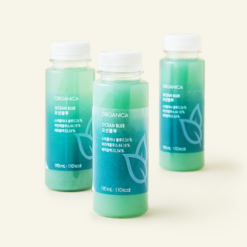 올가니카 오션블루 과채주스, 190ml, 3개