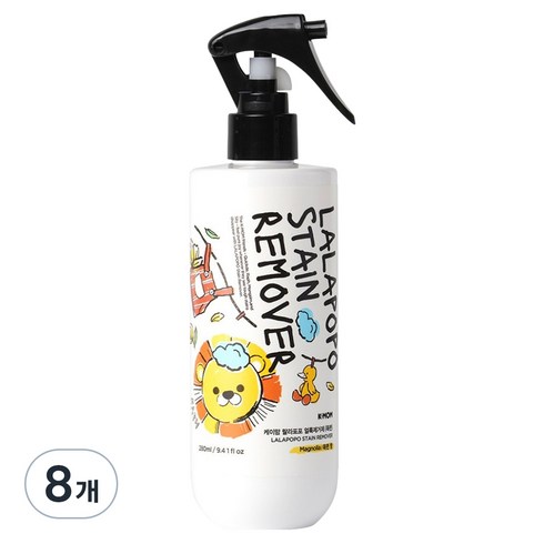 케이맘 랄라포포 유아용 얼룩제거제, 280ml, 1개입, 8개