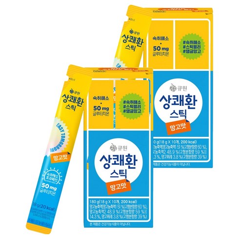 상쾌환 스틱 망고맛, 180g, 2개