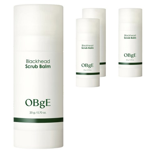 OBge 블랙헤드 스틱 스크럽 밤, 20g, 4개, 1개입