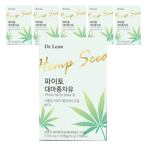 닥터린 파이토 대마종자유, 30정, 6개