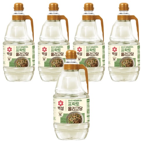 백설 프락토 올리고당, 2.45kg, 5개