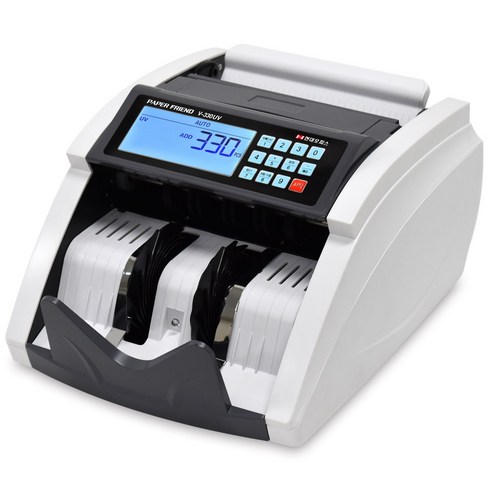 현대오피스페이퍼프랜드 LCD디스플레이 위폐감별 지폐계수기, NEW V-330UV, 1개