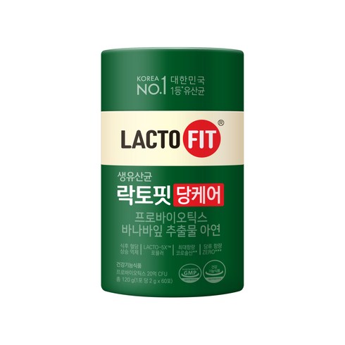 락토핏 당케어 유산균, 120g, 1개