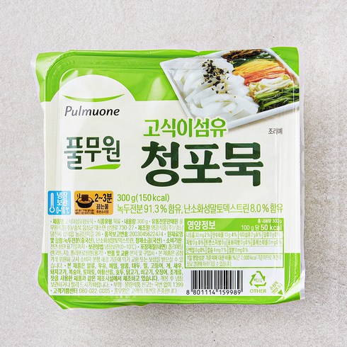 풀무원 고식이섬유 청포묵, 300g, 1개입, 1개