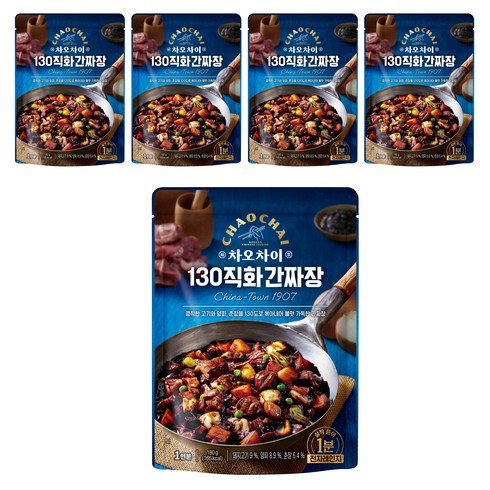 차오차이 130 직화 간짜장, 180g, 5개